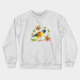 Beautiful wild bird in watercolor for nature lovers Crewneck Sweatshirt